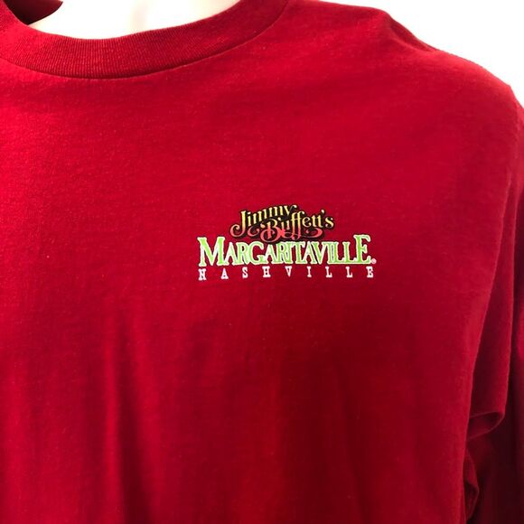 Jimmy Buffet Nashville Music City Margaritaville LD T-Shirt Men's Unisex Red M - Picture 4 of 9